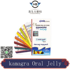 Kamagra Oral Jelly 100 mg/7包 液態果凍威而鋼 7種口味