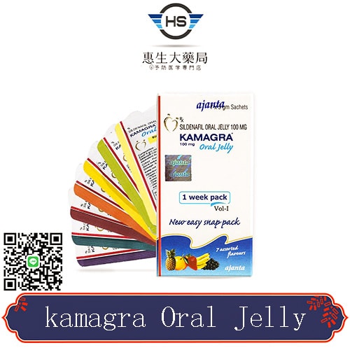 Kamagra Oral Jelly 100 mg/7包 液態果凍威而鋼 7種口味 1